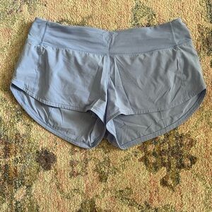 Lilac lululemon speed up shorts